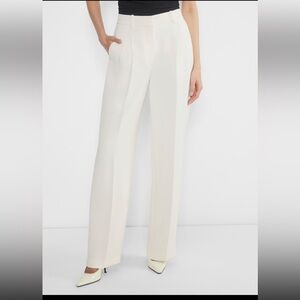 ARITZIA EFFORTLESS PANT CREPE SIZE 8 TALL LIGHT BIRCH NEVER WORN